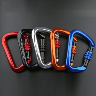 Outdoor Aviation Aluminum D Type Rock Climbing Mountaineering Aluminum Alloy Mountaineering Buckle Climbing Ropes